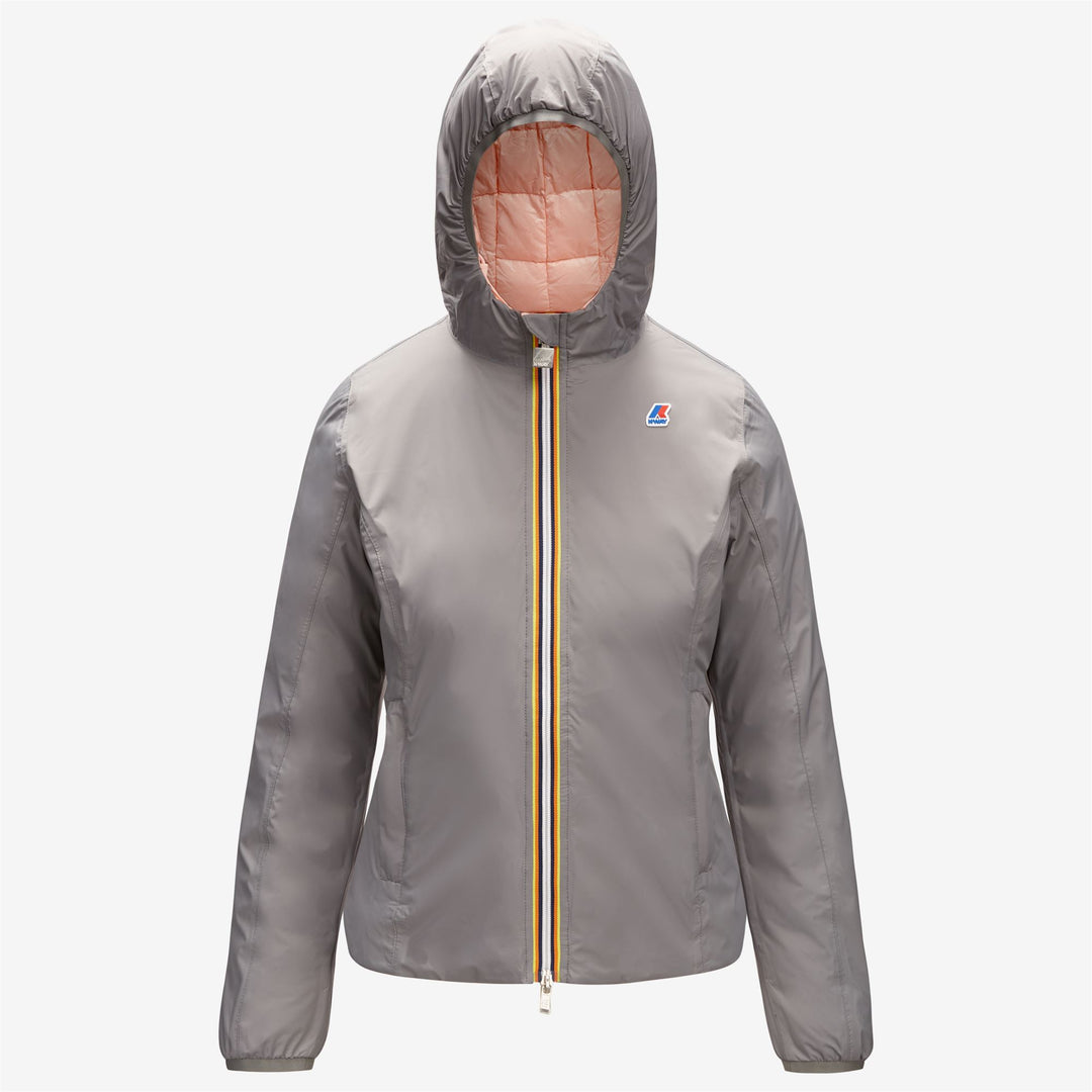 Jackets Woman LILY THERMO PLUS.2 DOUBLE Short GREY MD STEEL - PINK DAFNE Photo (jpg Rgb)			