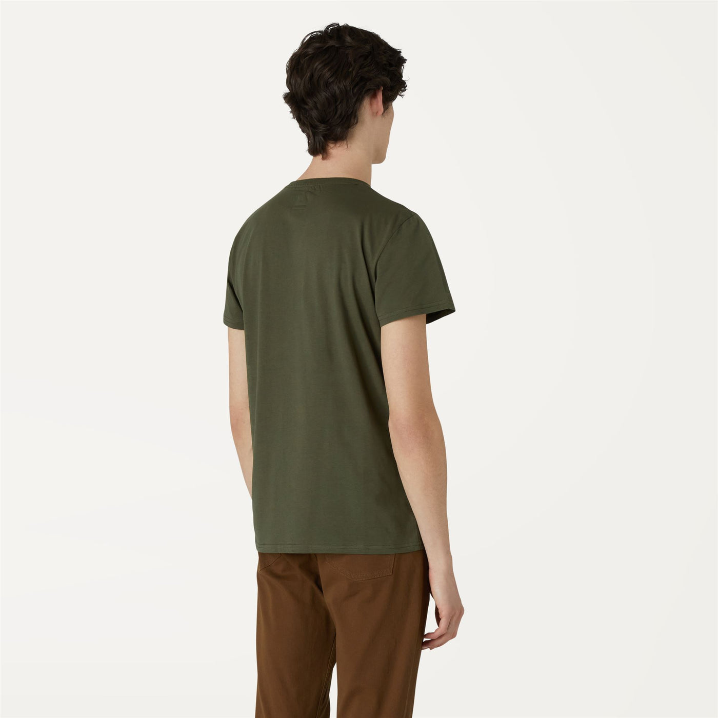 T-ShirtsTop Man ERIC T-Shirt GREEN AFRICA Dressed Front Double		