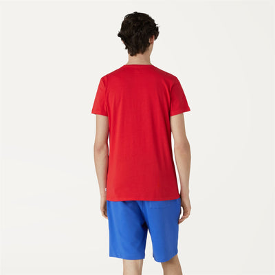 T-ShirtsTop Man ERIC T-Shirt RED Dressed Front Double		