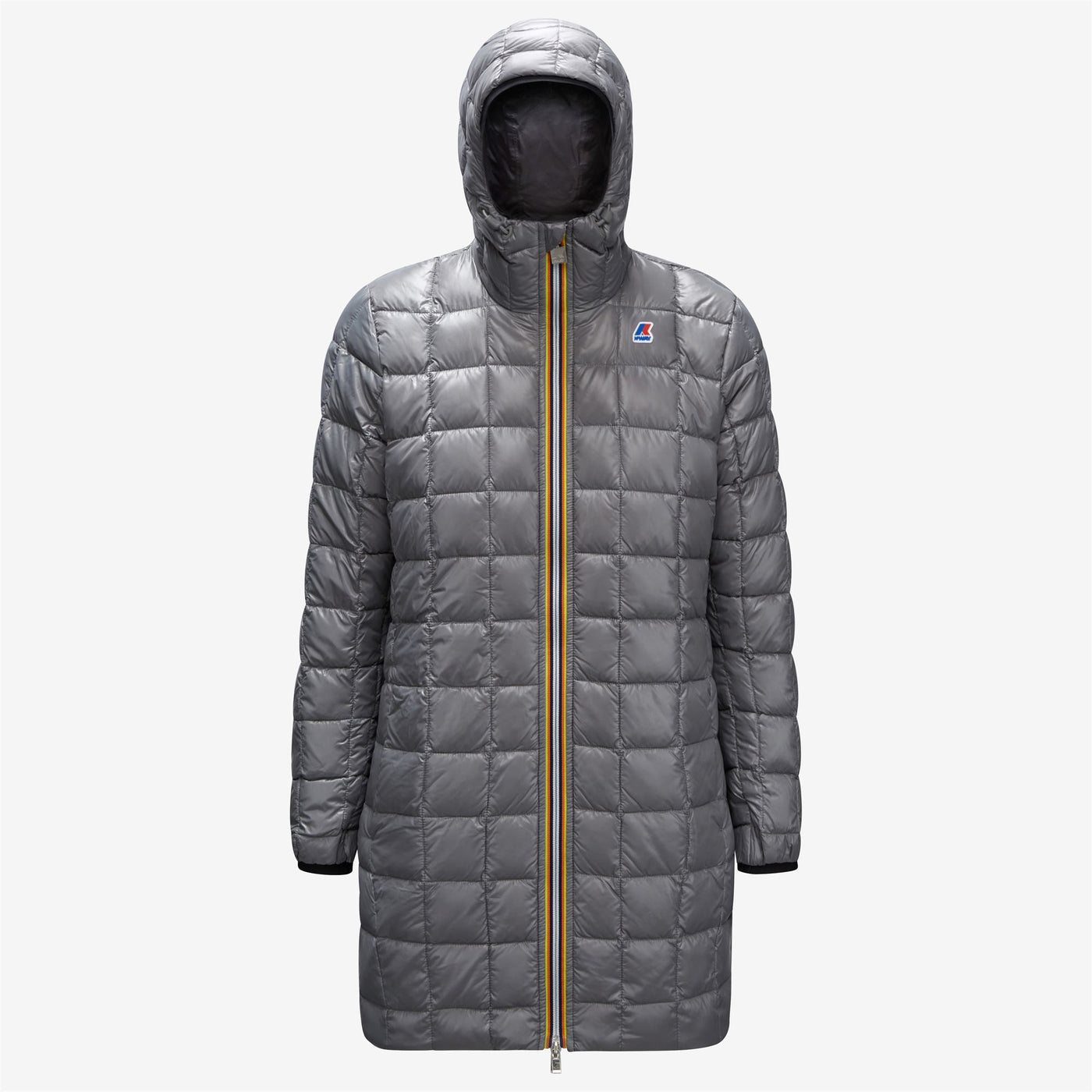 Jackets Woman SOPHIE THERMO PLUS.2 DOUBLE Mid BLACK PURE - GREY MD STEEL Dressed Front (jpg Rgb)	