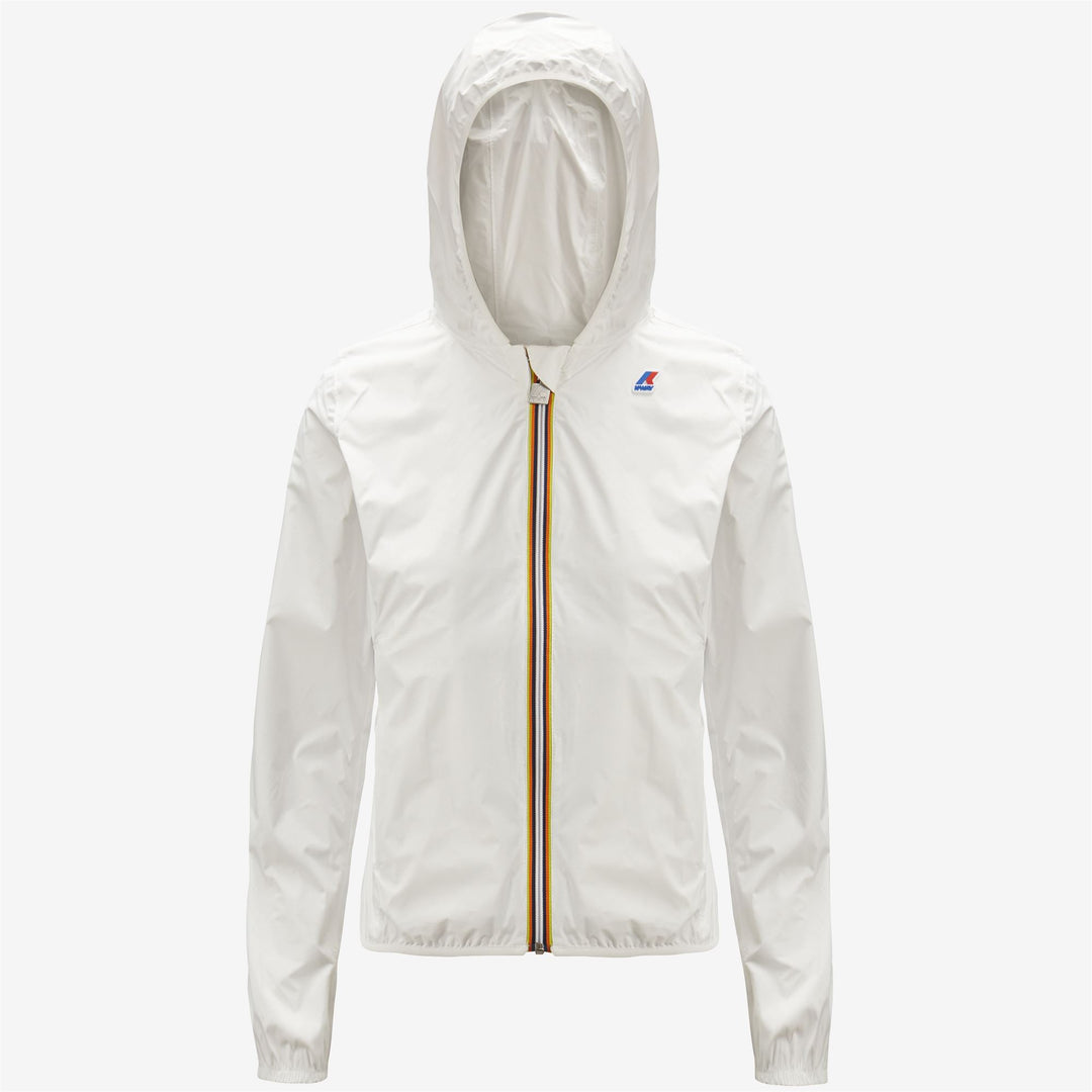 Jackets Woman LILY PLUS.2 DOUBLE Short WHITE - BEIGE | kway Dressed Front (jpg Rgb)	