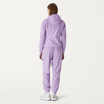 Jackets Woman LILY PLUS.2 DOUBLE Short VIOLET PEONIA - VIOLET Dressed Front Double		