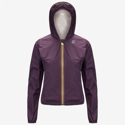 Jackets Woman LILY PLUS.2 DOUBLE Short VIOLET - WHITE | kway Photo (jpg Rgb)			