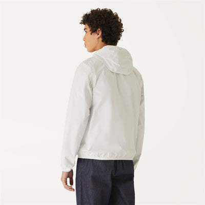 Jackets Man JACQUES PLUS.2 DOUBLE Short WHITE - GREY SMOKED Dressed Front Double		