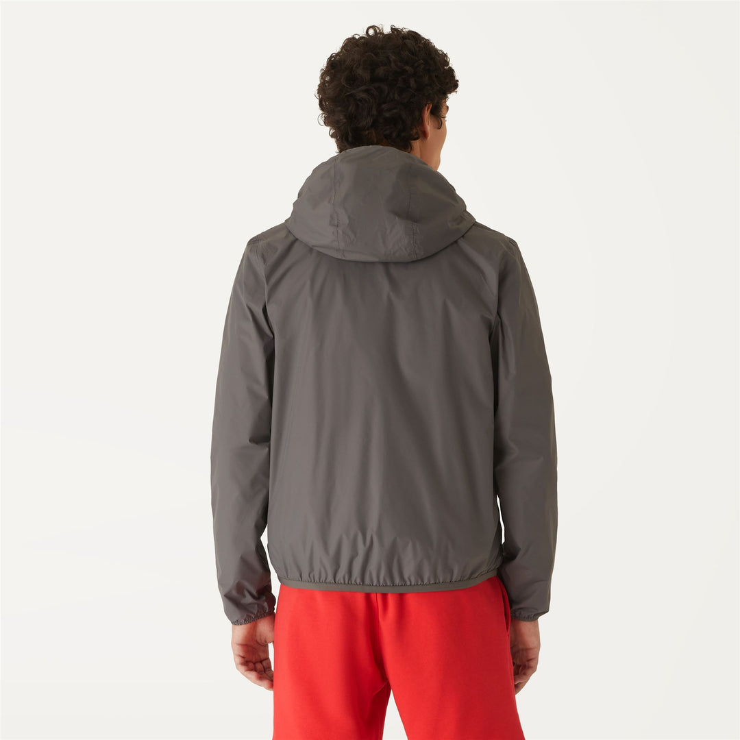 Jackets Man JACQUES PLUS.2 DOUBLE Short GREY SMOKED - GREY MD Dressed Front Double		