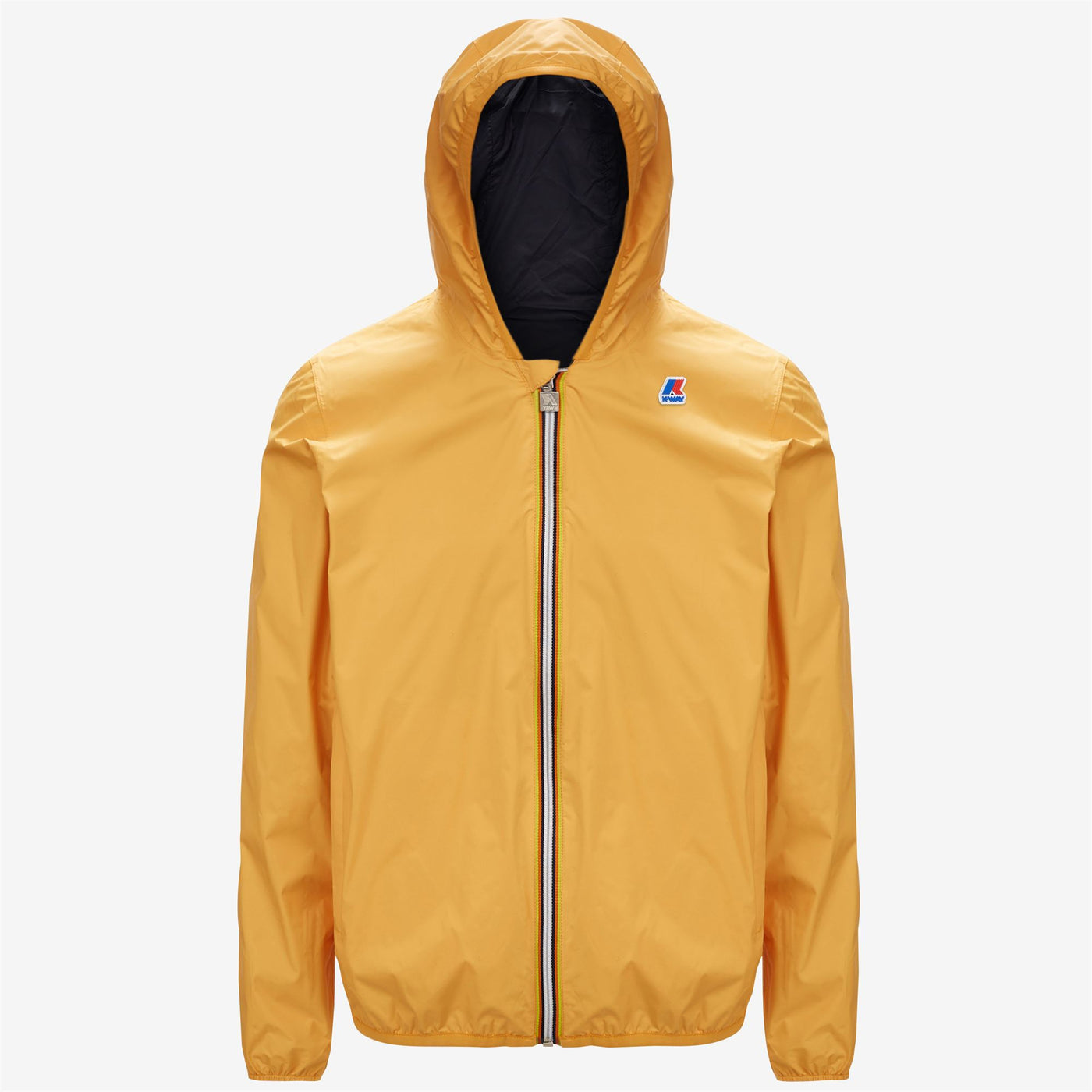 Jackets Man JACQUES PLUS.2 DOUBLE Short YELLOW LT -BLUE DEPHT | kway Dressed Front (jpg Rgb)	