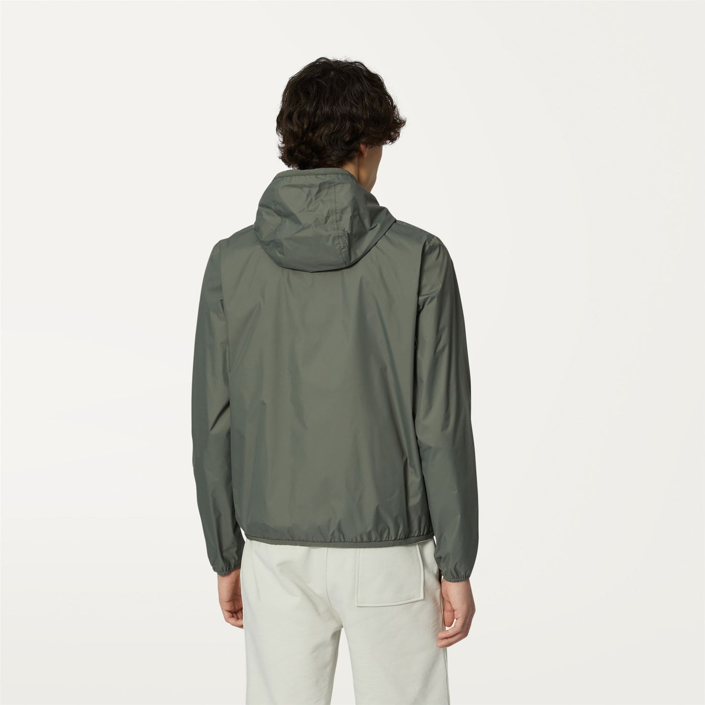 Jackets Man JACQUES PLUS.2 DOUBLE Short GREEN B-GREY A Dressed Front Double		