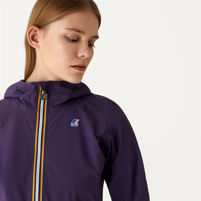 Jackets Woman LIL STRETCH DOT Short VIOLET | kway Detail Double				