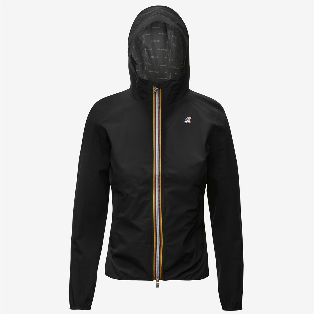 Black Grey Women's Slim-Fit Waterproof Jacket for Variable Weather 01