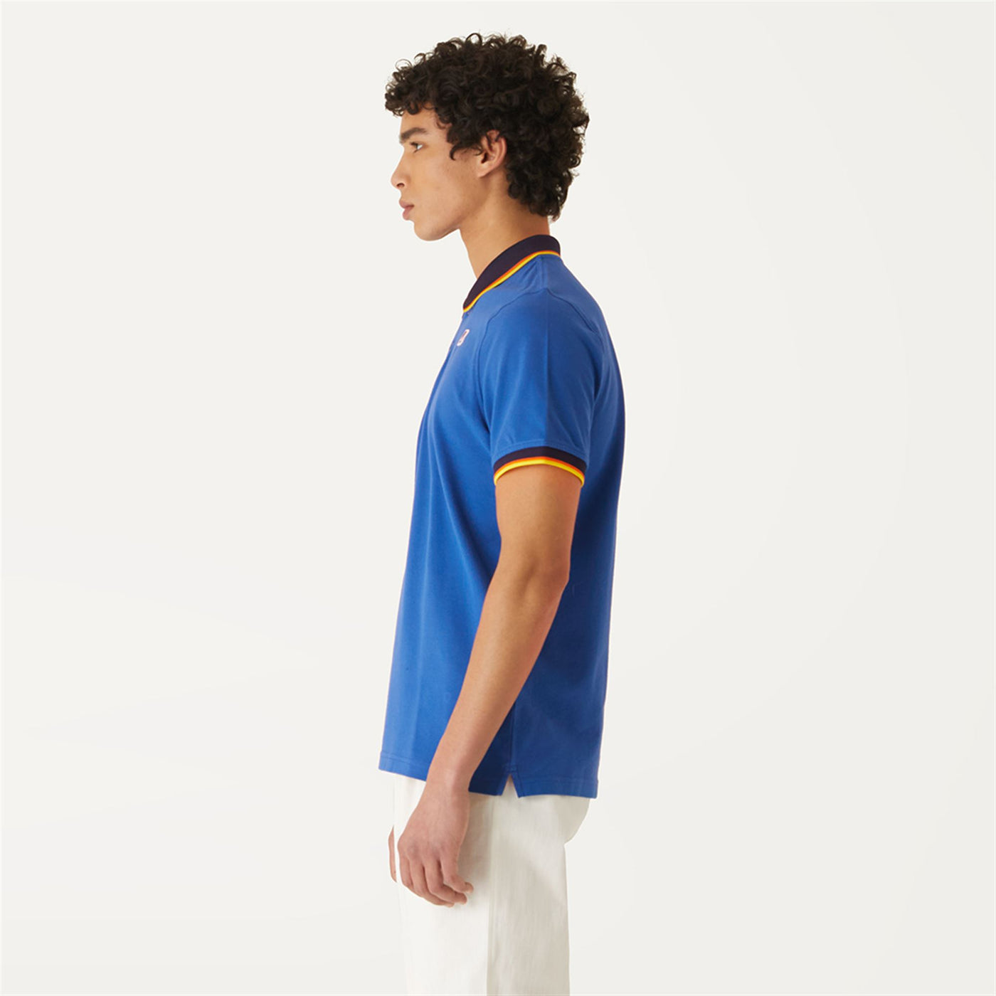 Polo Shirts Man VINCENT TOTAL CONTRAST STRETCH Polo BLUE ROYAL MARINE Detail (jpg Rgb)			