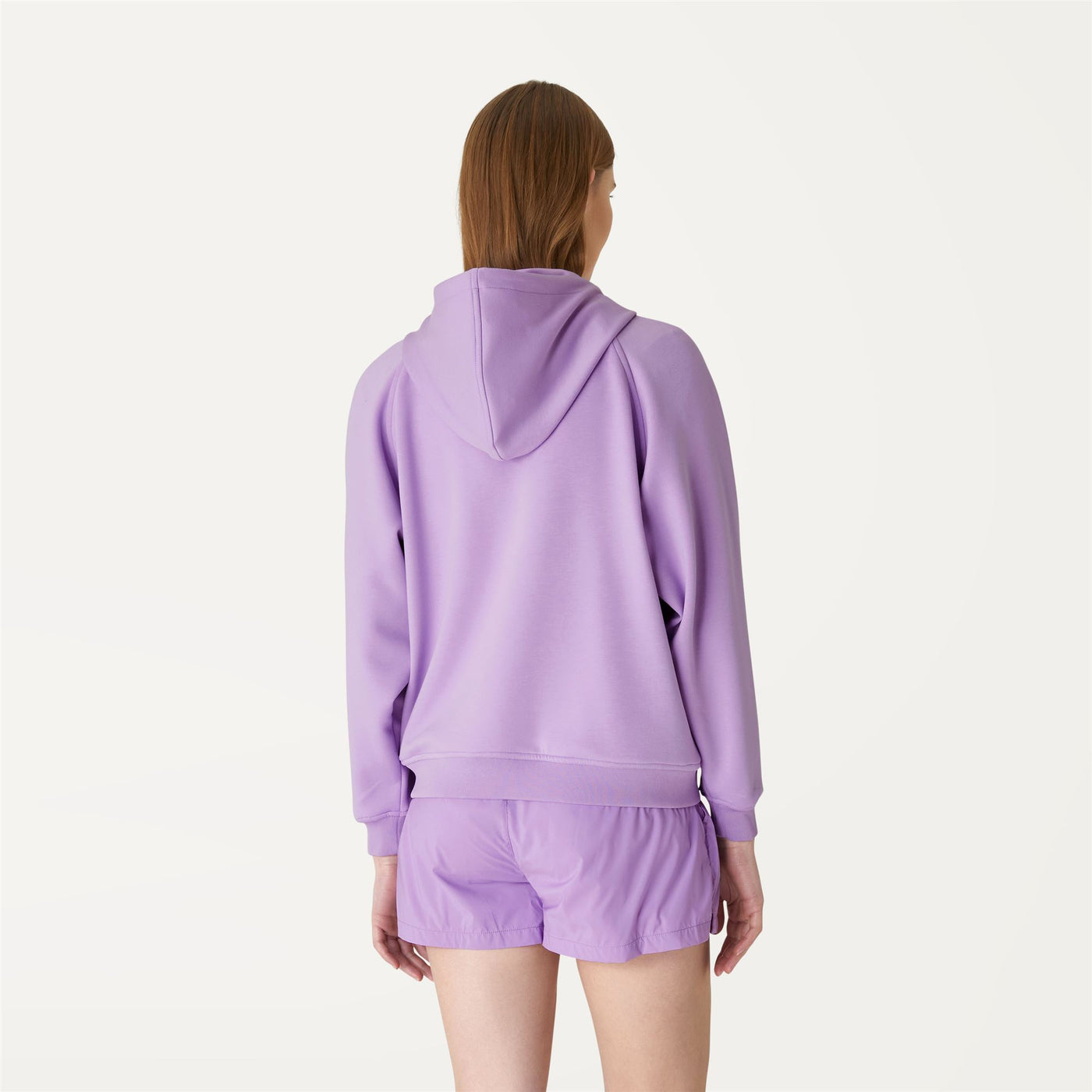 Fleece Woman LYDIE LIGHT SPACER Jacket VIOLET PEONIA | kway Dressed Front Double		