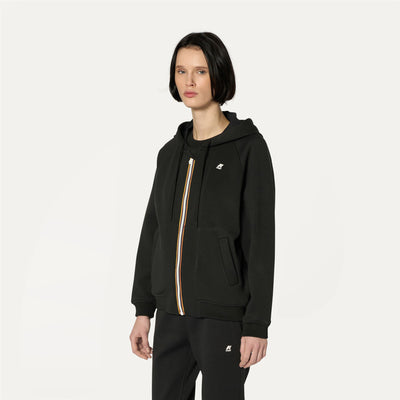 Fleece Woman LYDIE LIGHT SPACER Jacket BLACK PURE Detail (jpg Rgb)			