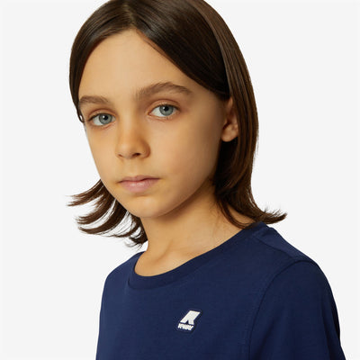 T-ShirtsTop Boy P. ELMER L/S T-Shirt BLUE MEDIEVAL Detail Double				