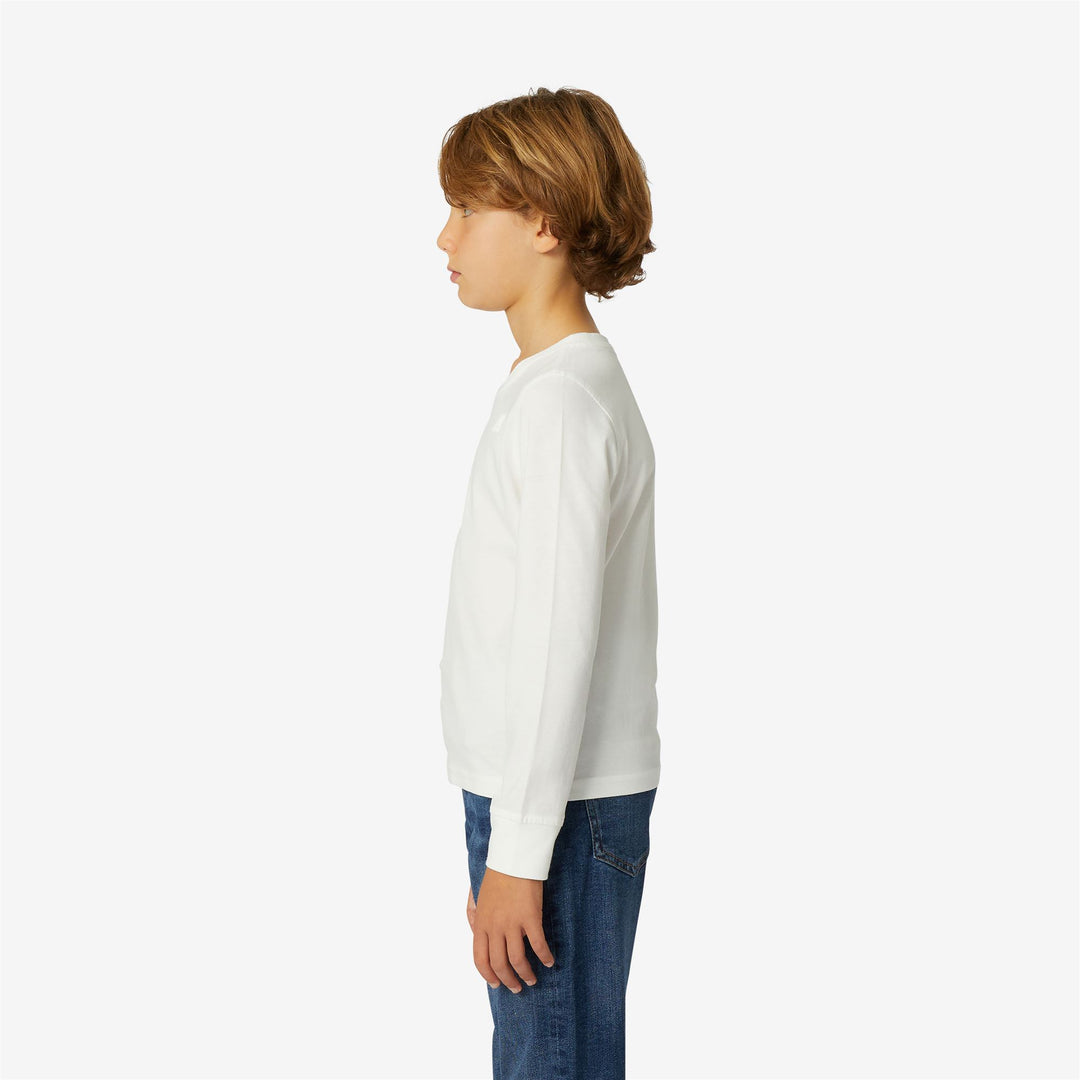 T-ShirtsTop Boy P. ELMER L/S T-Shirt WHITE Detail (jpg Rgb)			