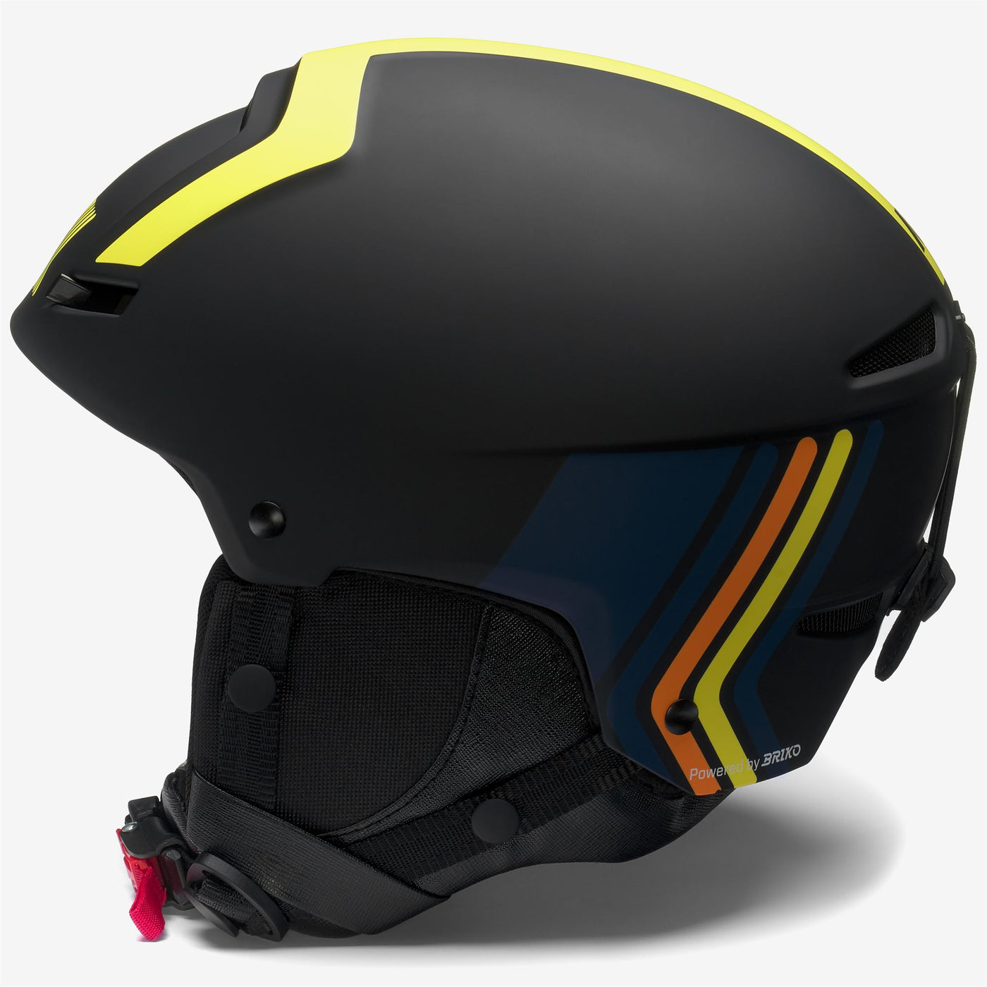 Helmets Unisex FAITO K-Way Helmet BLACK P-YELLOW-ORANGE-BLUE Dressed Front (jpg Rgb)	