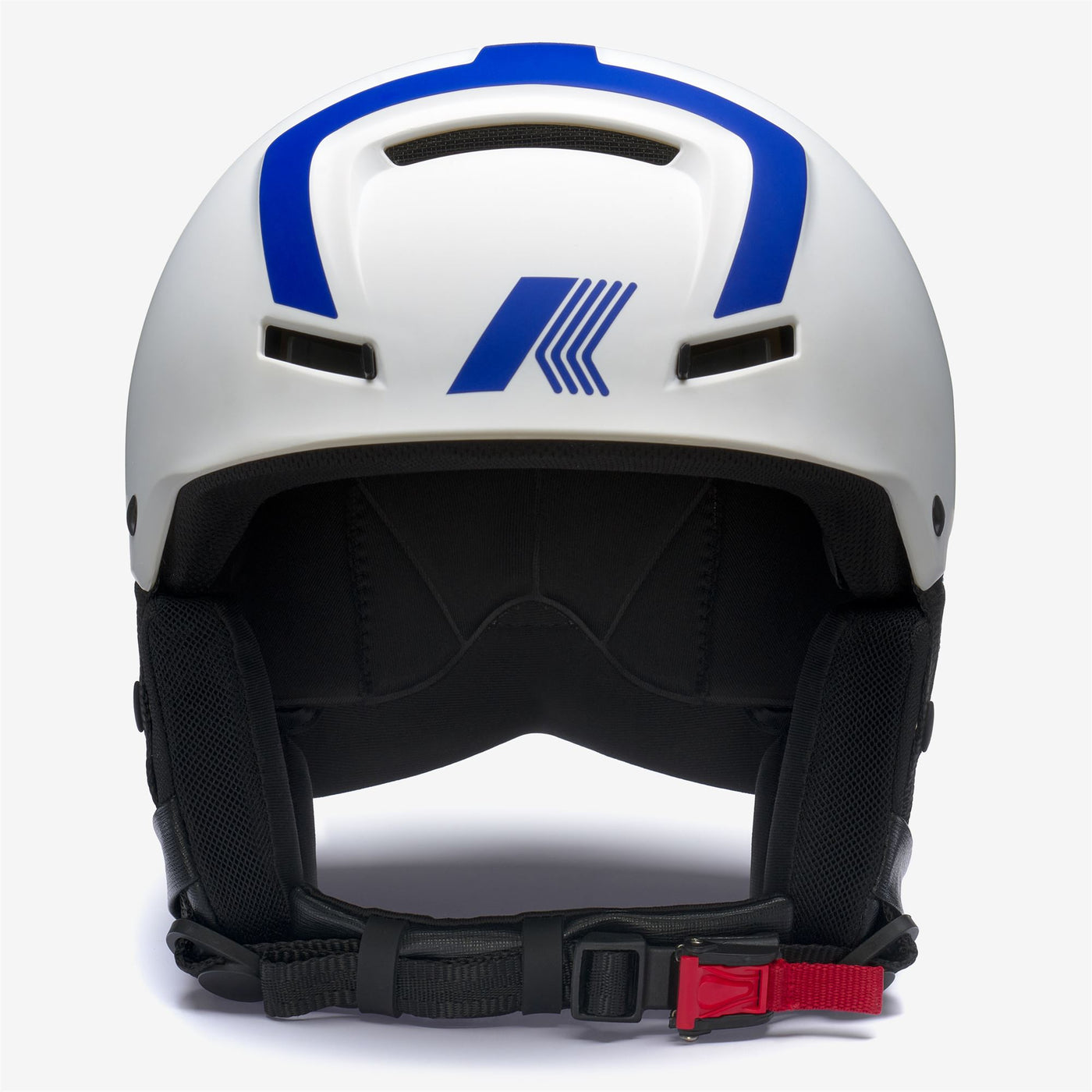 Helmets Unisex FAITO K-Way Helmet WHITE-BLUE LOGO-RED LOGO Dressed Side (jpg Rgb)		