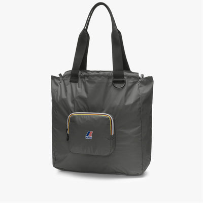 Bags Unisex LE VRAI 3.0 VICTORINE Shopping Bag GREEN BLACKISH Dressed Front (jpg Rgb)	