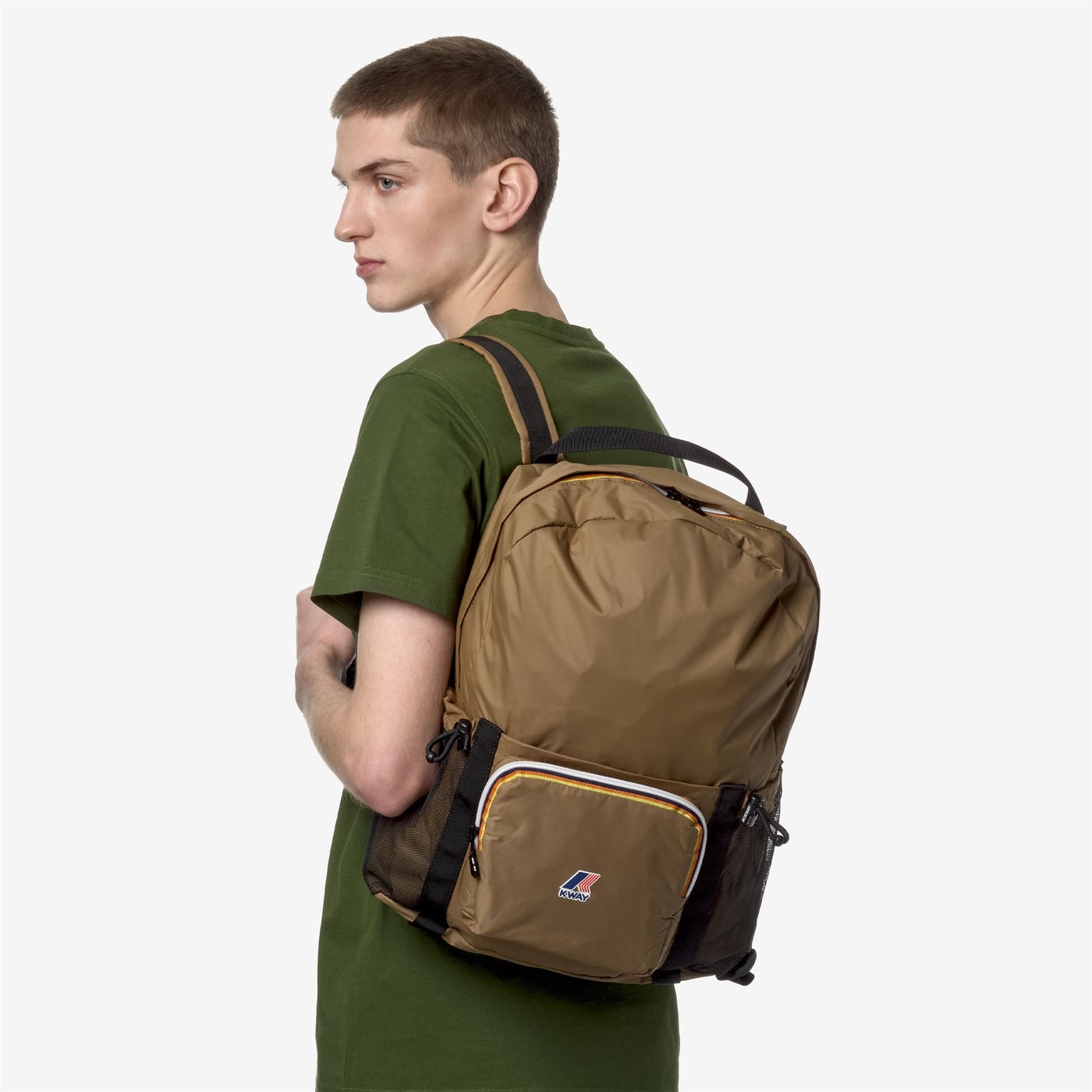 Bags Unisex LE VRAI 3.0 MICHEL Backpack BROWN CORDA Detail (jpg Rgb)			