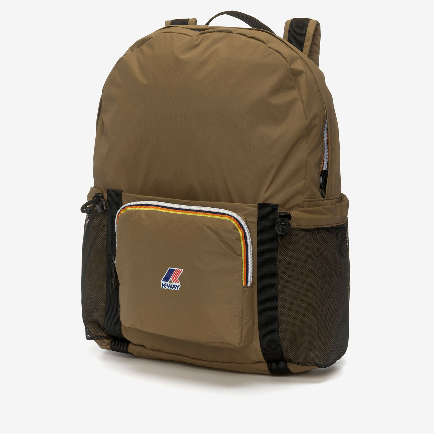 Bags Unisex LE VRAI 3.0 MICHEL Backpack BROWN CORDA Dressed Front (jpg Rgb)	