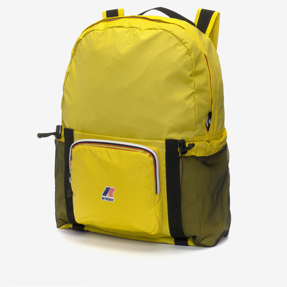 Bags Unisex LE VRAI 3.0 MICHEL Backpack YELLOW DK Dressed Front (jpg Rgb)	