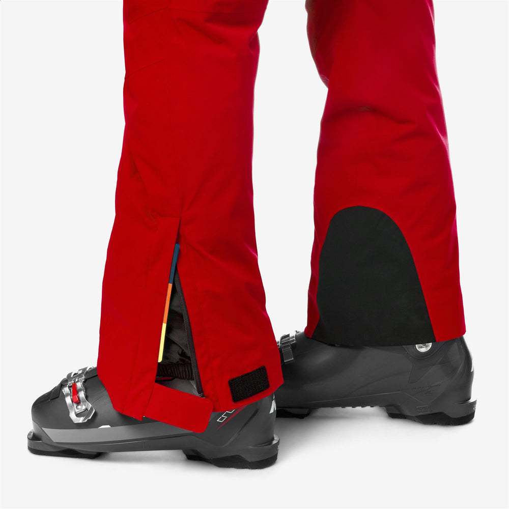 Red Men's Ski Pants with Waterproof and Insulated Technology 02