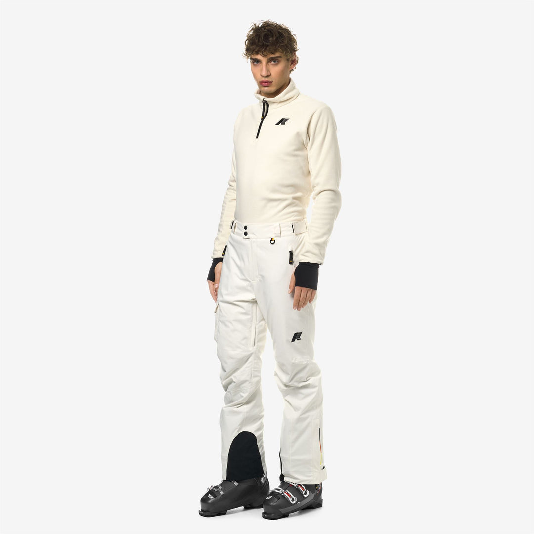 Pants Man AVRIEUX MICRO TWILL 2 LAYERS Sport Trousers WHITE GARDENIA Detail (jpg Rgb)			