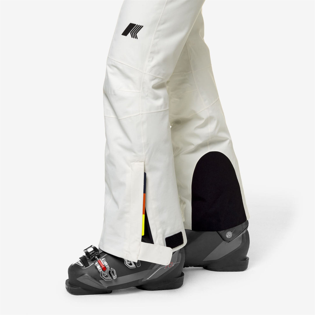 Pants Woman BONNEVAL MICRO TWILL 2 LAYERS Sport Trousers WHITE GARDENIA Detail Double				