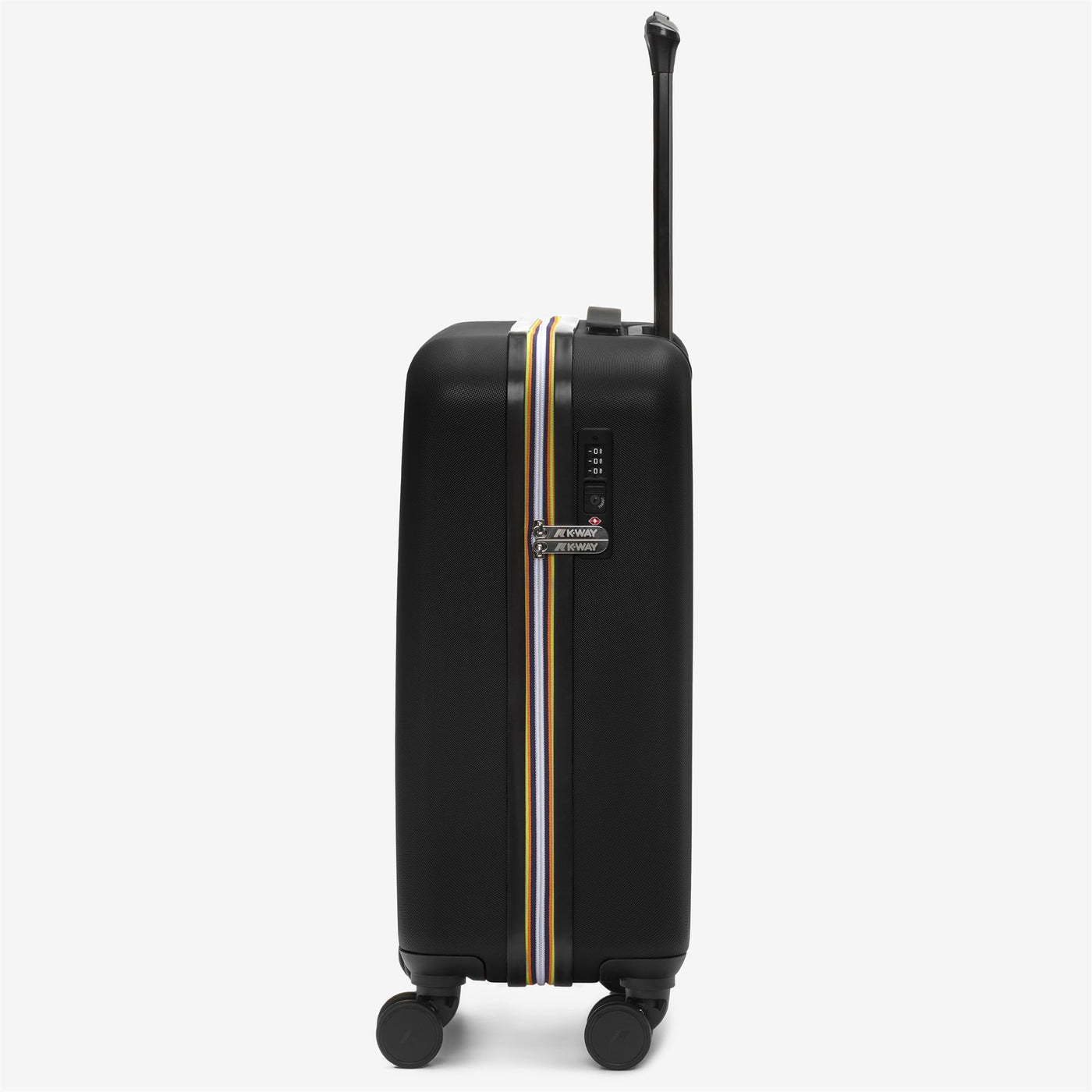 Luggage Bags Unisex TROLLEY SMALL Trolley BLACK PURE - BLUE MD COBALT Dressed Front (jpg Rgb)	