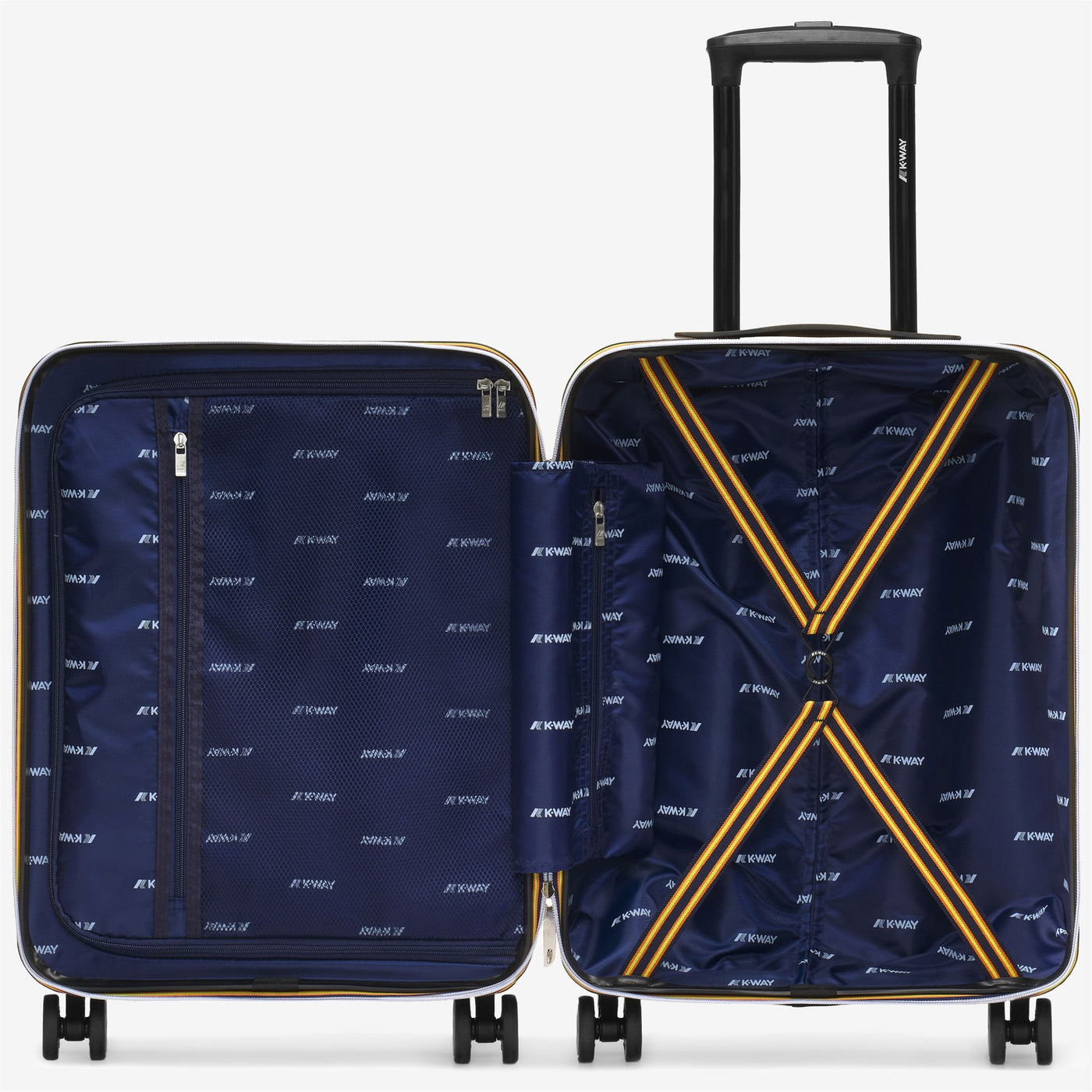 Luggage Bags Unisex CABIN TROLLEY SMALL Trolley ORANGE - BLUE MD COBALT Dressed Side (jpg Rgb)		