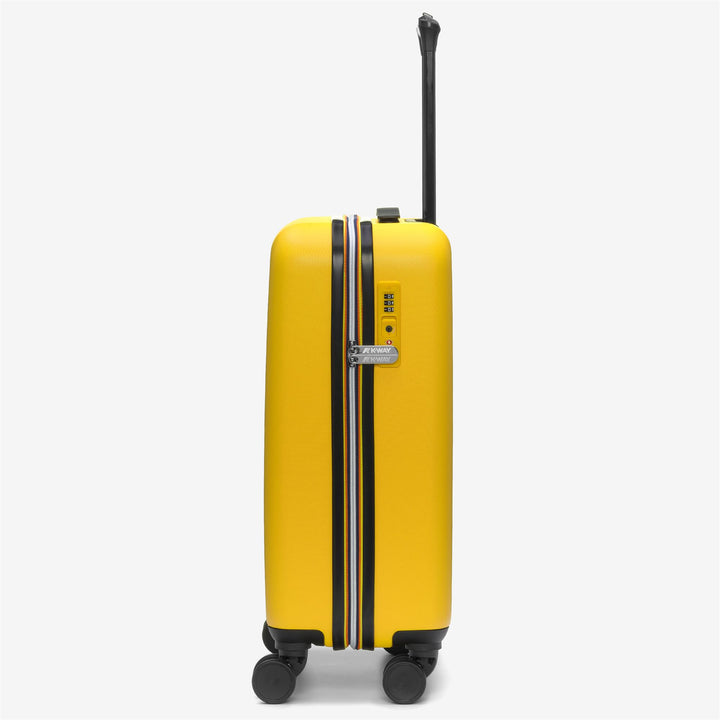 Luggage Bags Unisex CABIN TROLLEY SMALL Trolley YELLOW DK - BLUE MD COBALT Dressed Front (jpg Rgb)	