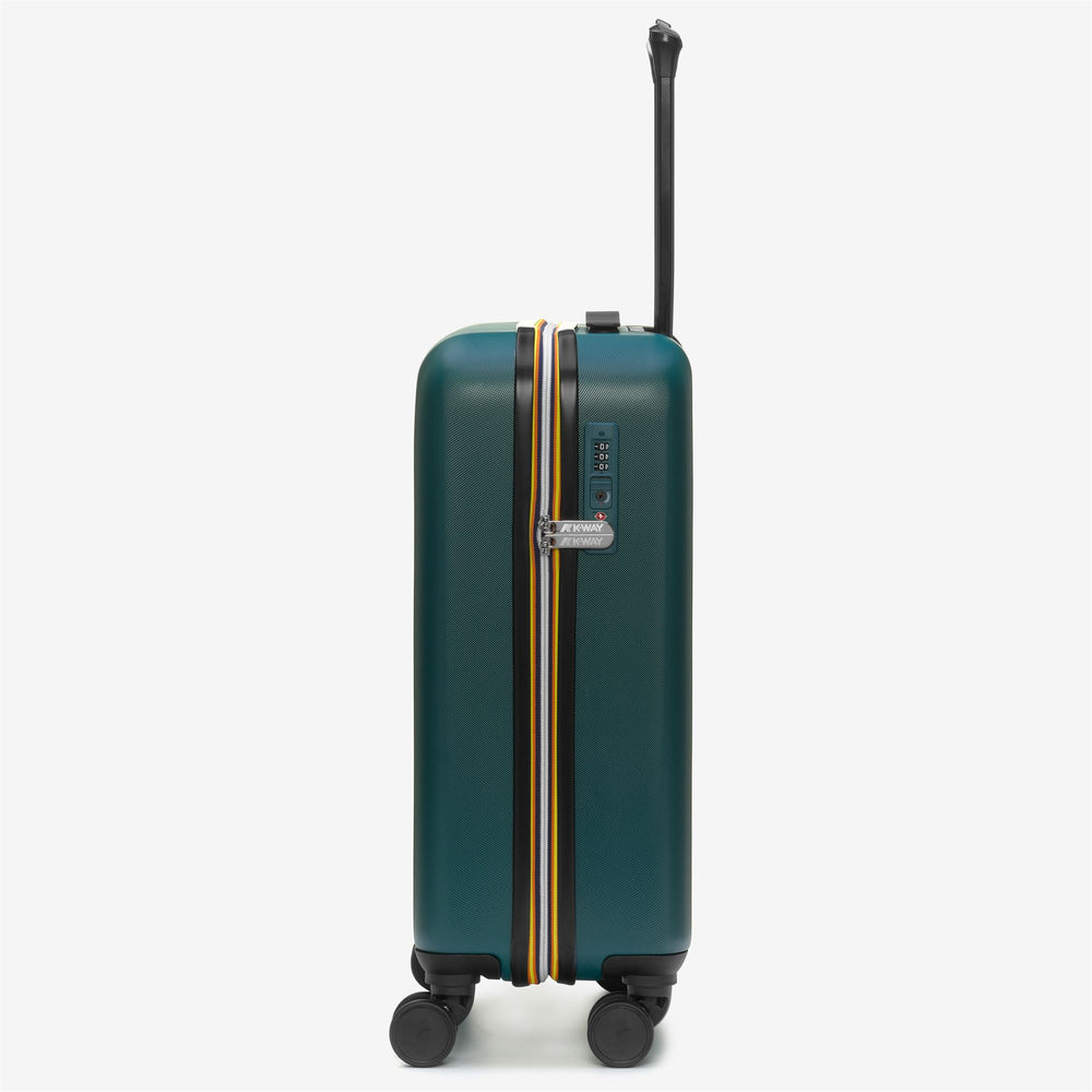 Luggage Bags Unisex CABIN TROLLEY SMALL Trolley GREEN PETROL - BLUE MD COBALT Dressed Front (jpg Rgb)	