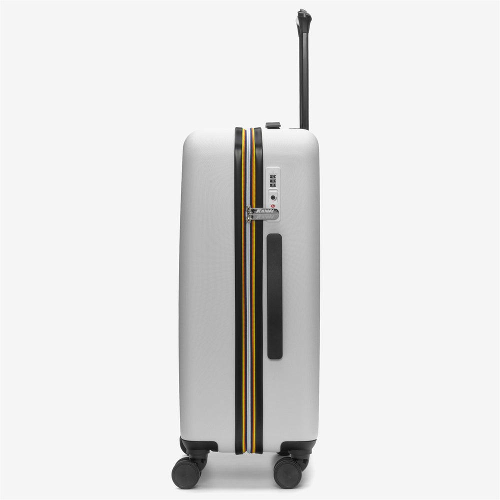 Luggage Bags Unisex CABIN TROLLEY MEDIUM Trolley WHITE - BLUE MD COBALT Dressed Front (jpg Rgb)	