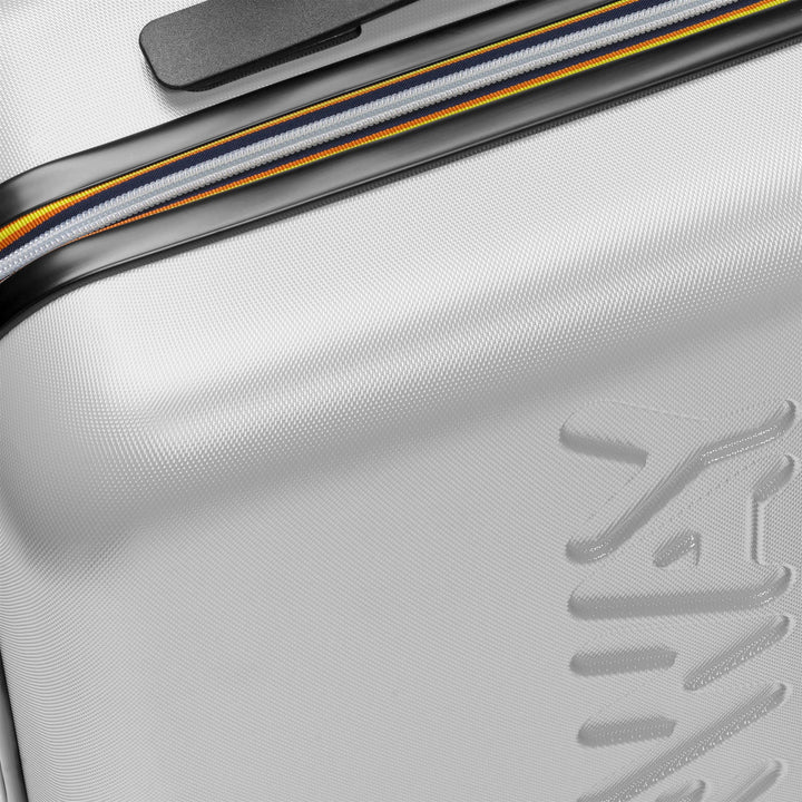 Trolley da Viaggio Unisex Blu e Bianco Medio con Ruote Girevoli 360° 4