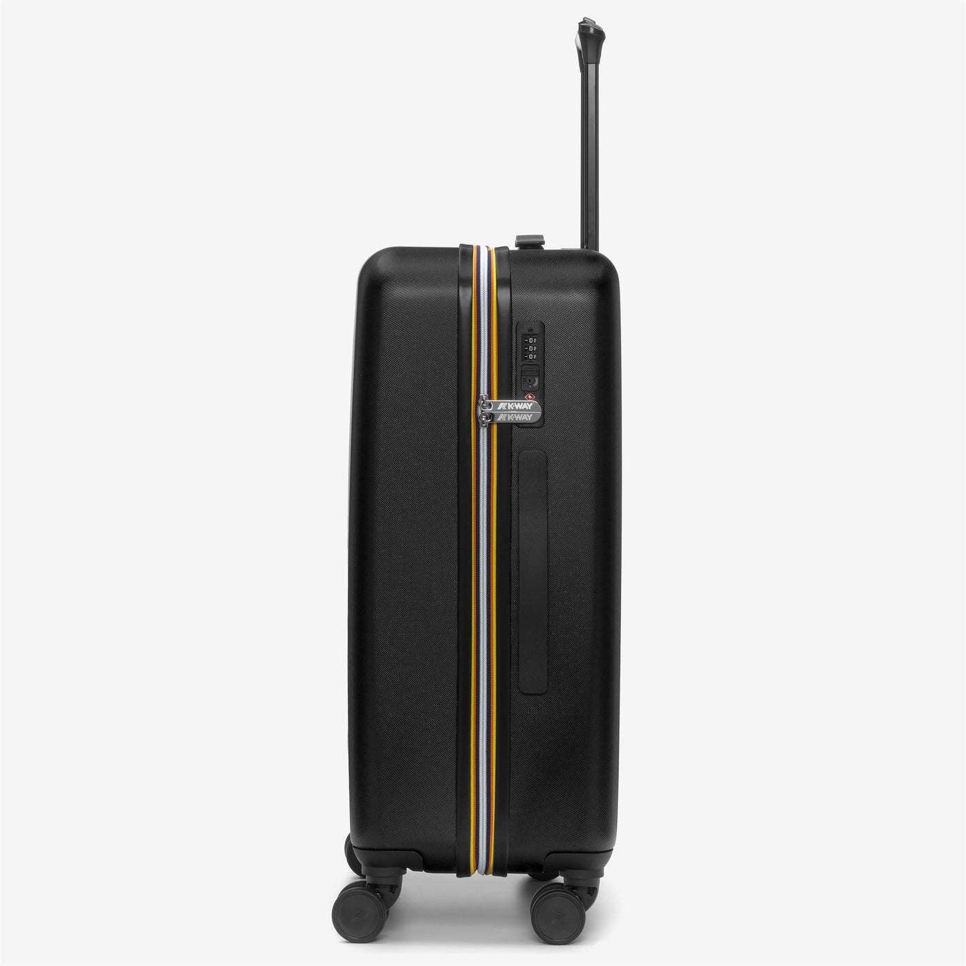 Luggage Bags Unisex CABIN TROLLEY MEDIUM Trolley BLACK PURE - BLUE MD COBALT Dressed Front (jpg Rgb)	