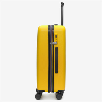Luggage Bags Unisex TROLLEY MEDIUM Trolley YELLOW DK - BLUE MD COBALT Dressed Front (jpg Rgb)	