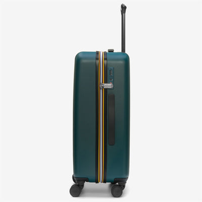 Luggage Bags Unisex CABIN TROLLEY MEDIUM Trolley GREEN PETROL - BLUE MD COBALT Dressed Front (jpg Rgb)	
