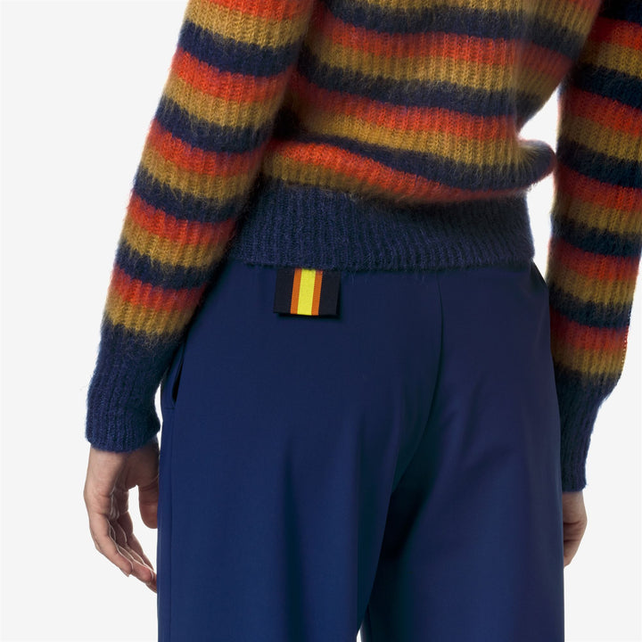 Suéter de mohair de rayas azules para mujer para uso urbano 2