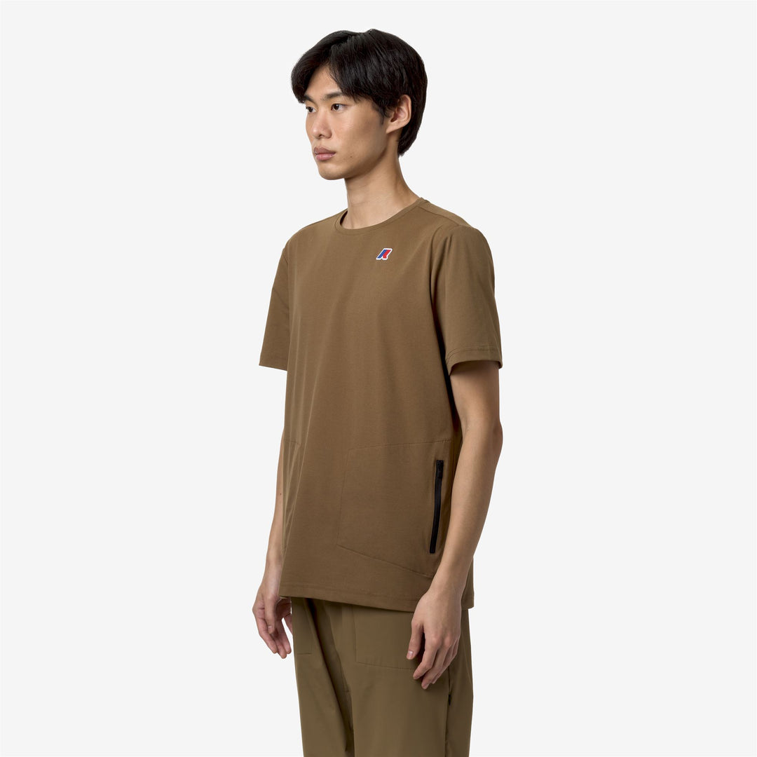 T-ShirtsTop Unisex SERIL TRAVEL T-Shirt BROWN CORDA Detail (jpg Rgb)			