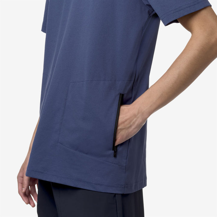 T-ShirtsTop Unisex SERIL TRAVEL T-Shirt BLUE INDIGO Detail Double				