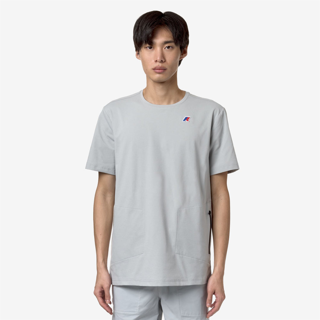 T-ShirtsTop Unisex SERIL TRAVEL T-Shirt GREY LT Dressed Back (jpg Rgb)		