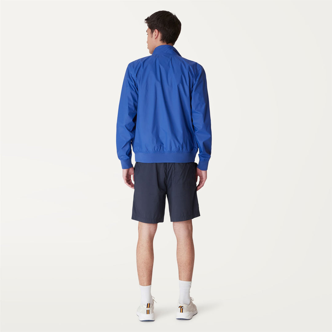 Shorts Man ANTO NY STRETCH CHINO BLUE DEPTH Dressed Front Double		