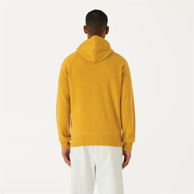 Knitwear Man RICHIE LAMBSWOOL Jumper YELLOW RASPBERRY Dressed Front Double		