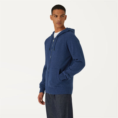 Knitwear Man MARCY LAMBSWOOL Jacket BLUE MEDIEVAL Detail (jpg Rgb)			