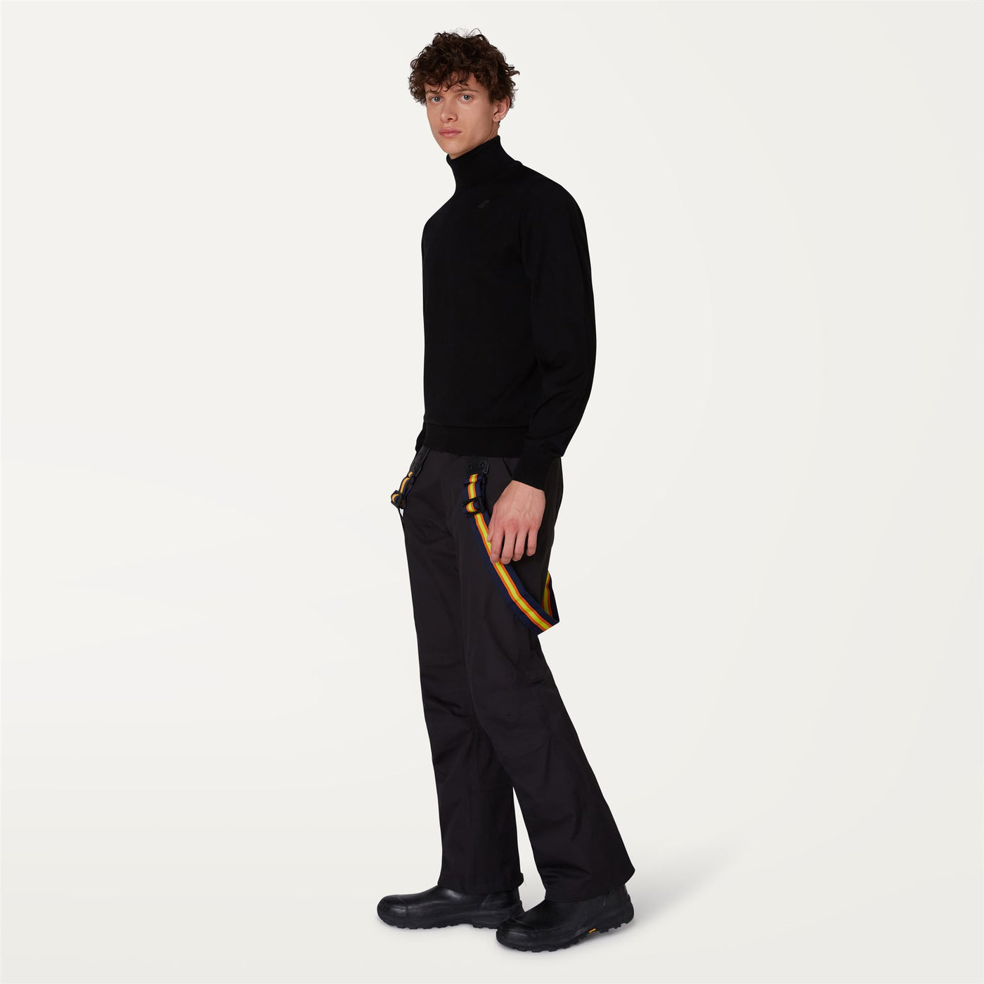 Knitwear Man HENRY MERINO Pull  Over BLACK PURE Detail (jpg Rgb)			