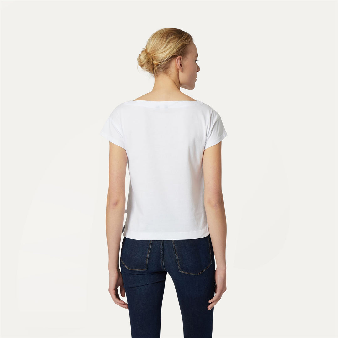 T-ShirtsTop Woman RORY T-Shirt WHITE Dressed Front Double		