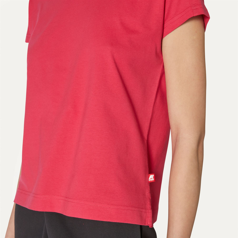 T-ShirtsTop Woman RORY T-Shirt RED BERRY Detail Double				