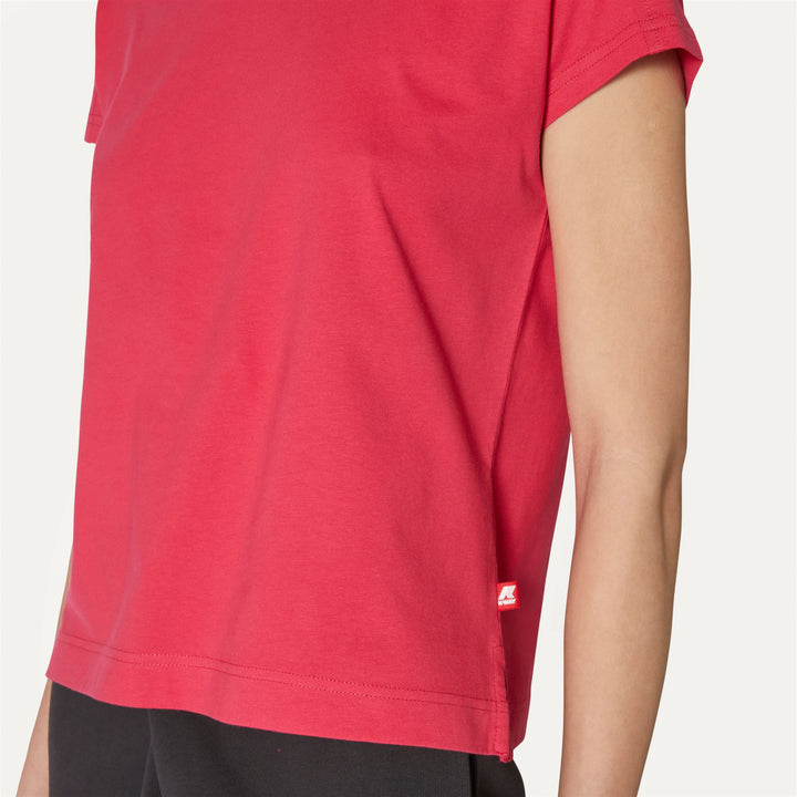 T-ShirtsTop Woman RORY T-Shirt RED BERRY Detail Double				