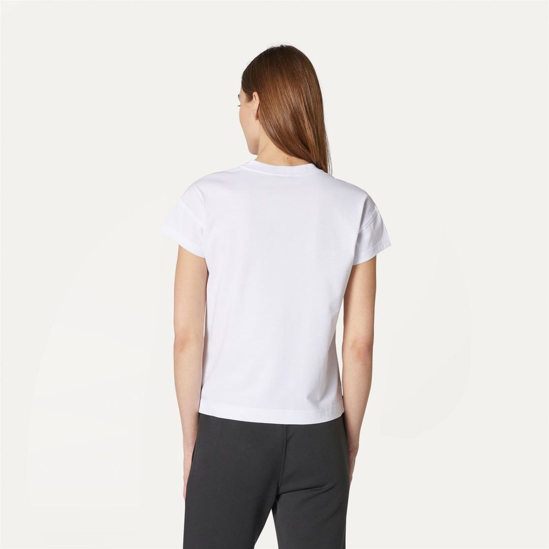 T-ShirtsTop Woman VIVY T-Shirt WHITE Dressed Front Double		