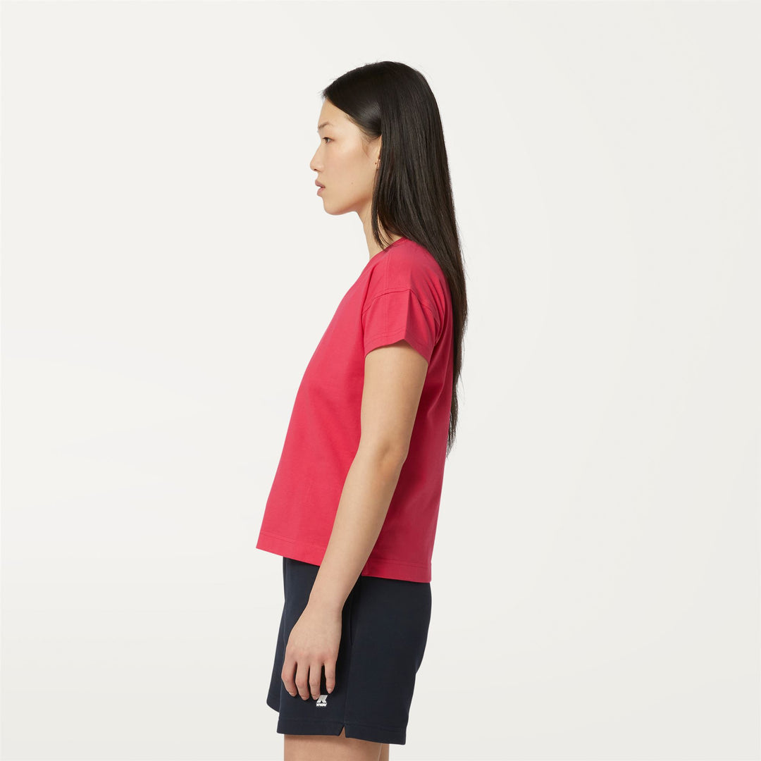 T-ShirtsTop Woman VIVY T-Shirt RED BERRY Detail (jpg Rgb)			