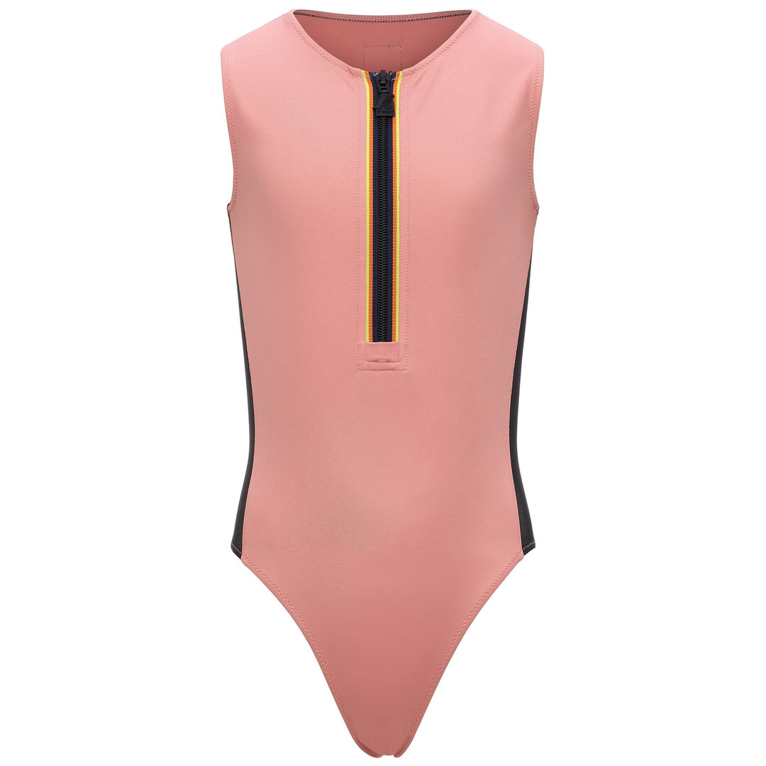 Bathing Suits Girl MARIALUCAS PETIT Swimsuit PINK PEACH-BLACK Photo (jpg Rgb)			